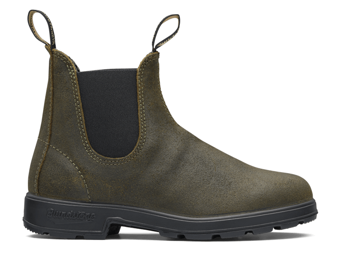 BLUNDSTONE #1615 DARK OLIVE SUEDE - Der perfekte Gassi-Schuh für alle Hunde und Nichthundebesitzer.