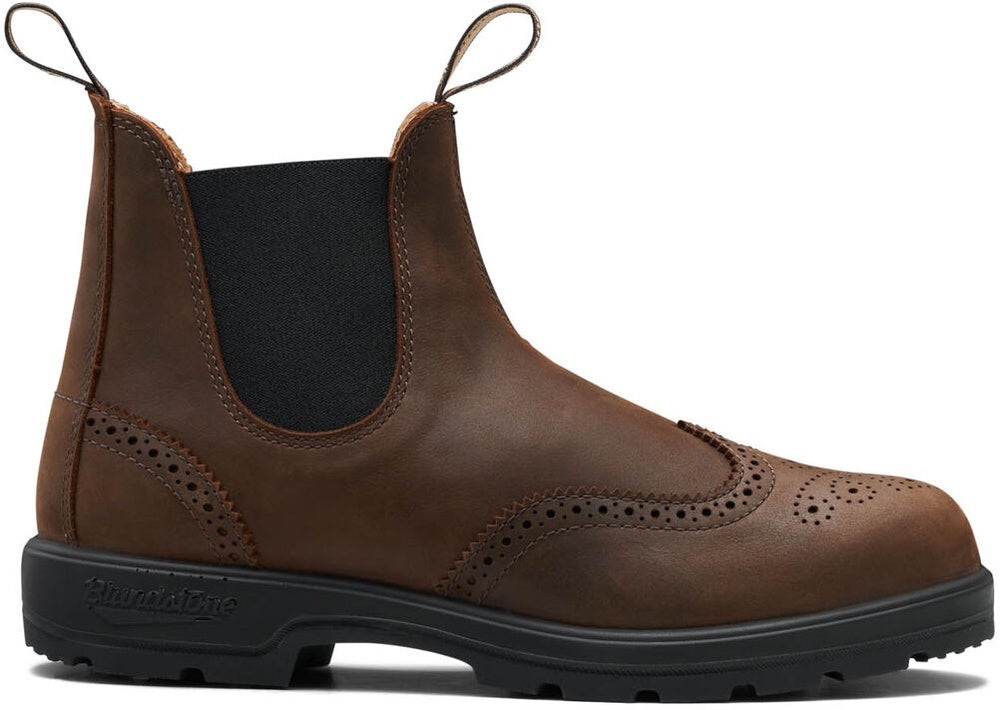 BLUNDSTONE #2444 BROGUED ANTIQUE BROWN- Der perfekte Gassi-Schuh für alle Hunde und Nichthundebesitzer. (
