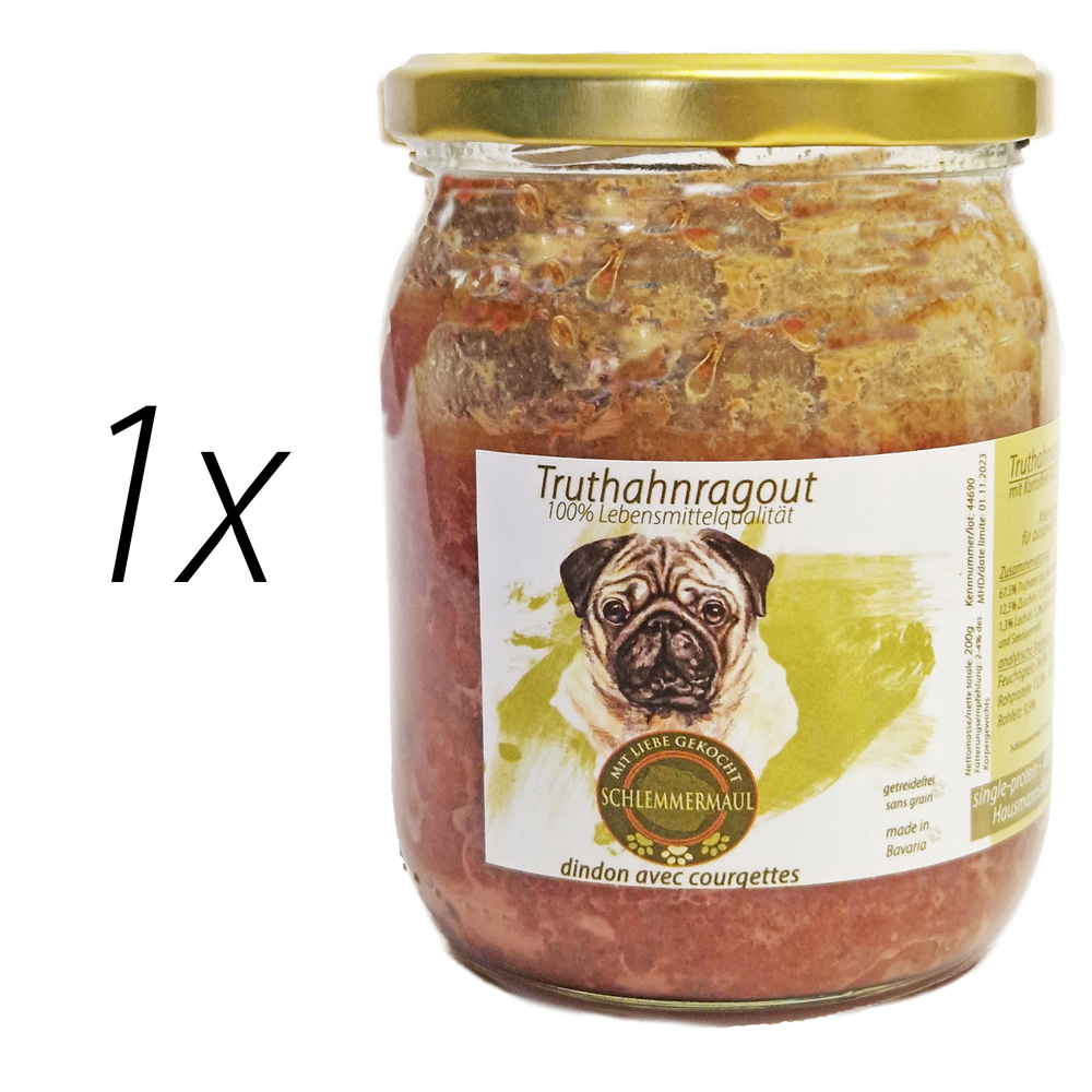 Truthahnragout für Hunde