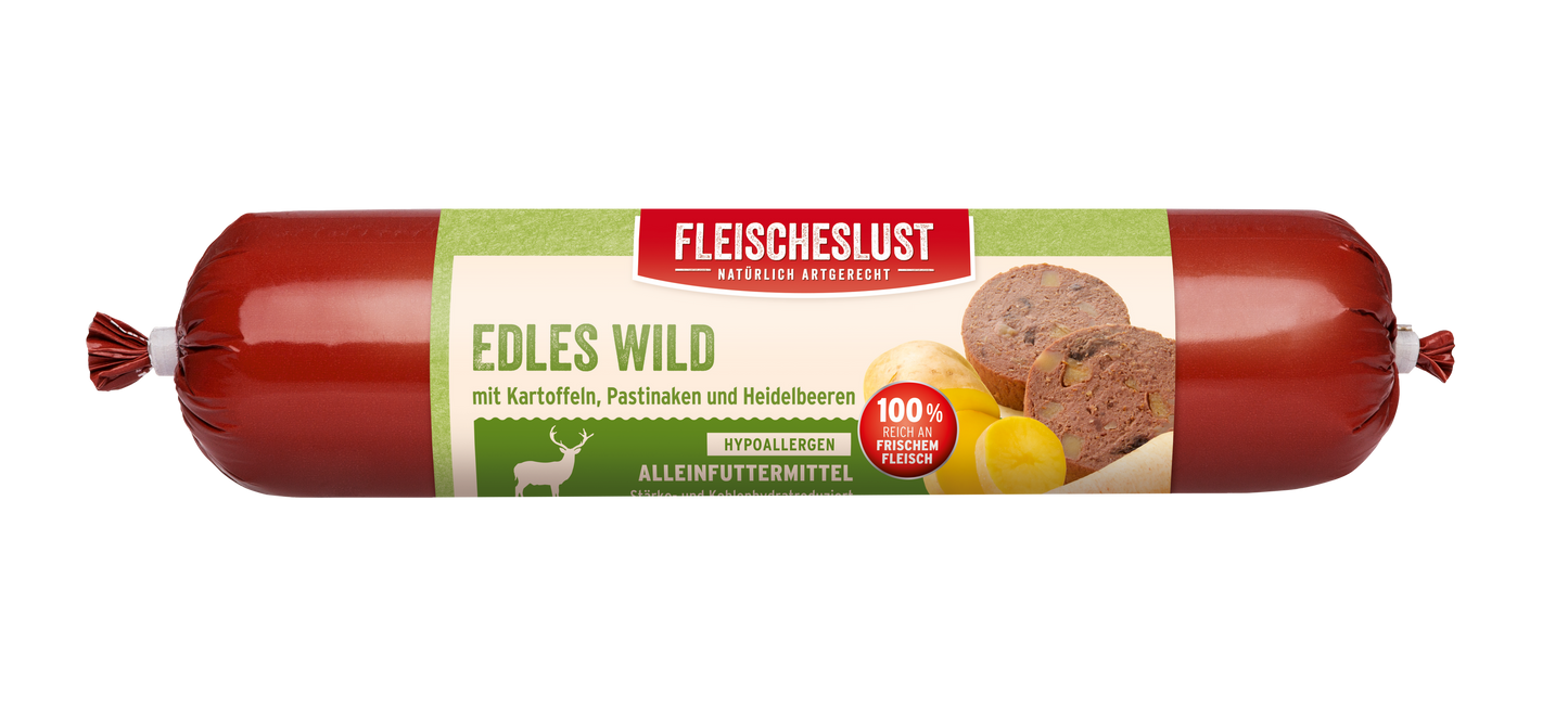 Edles Wild mit Kartoffeln, Pastinaken und Heidelbeeren