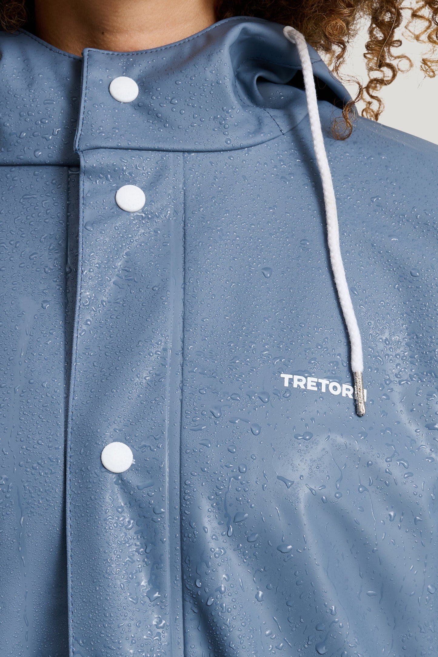 REGENJACKE WINGS - Stone blue