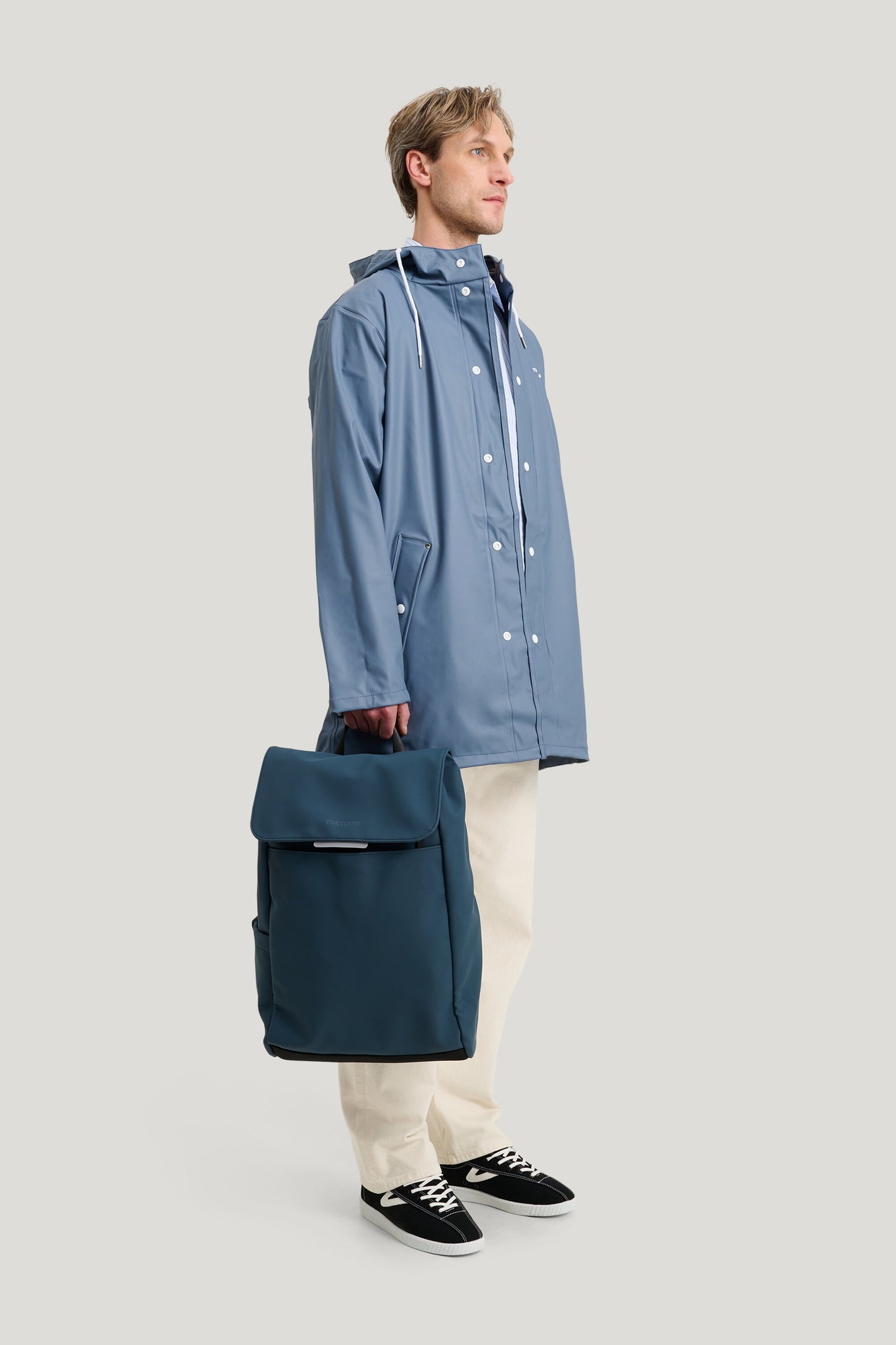 REGENJACKE WINGS - Stone blue