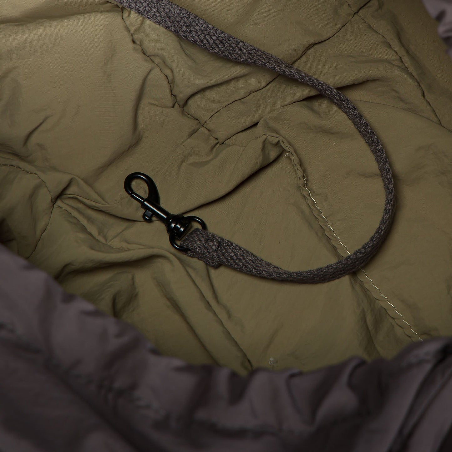 Hundeumhängetasche LTTL Puffer Dark Grey/Khaki