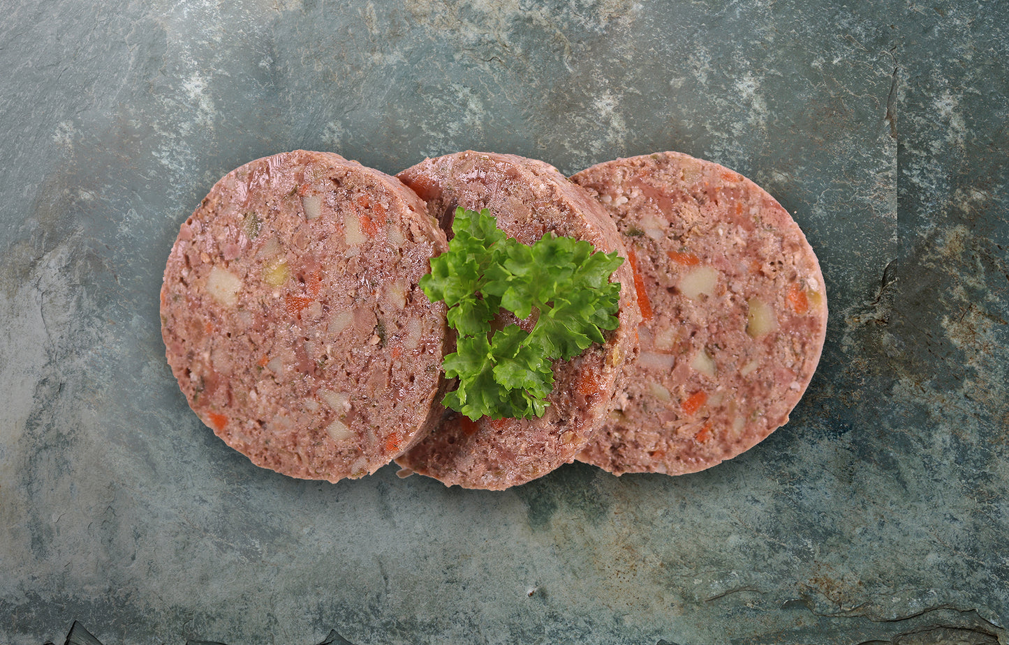 Dosenfleisch-Menü Lamm für ausgewachsene Hunde mit Kartoffeln, Blattspinat und Kräutern