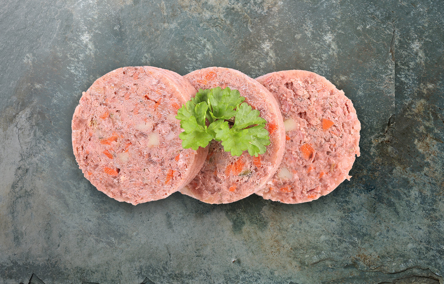 Dosenfleisch-Menü Wild für ausgewachsene Hunde mit Pstinaken, Karotten und Heidelbeeren