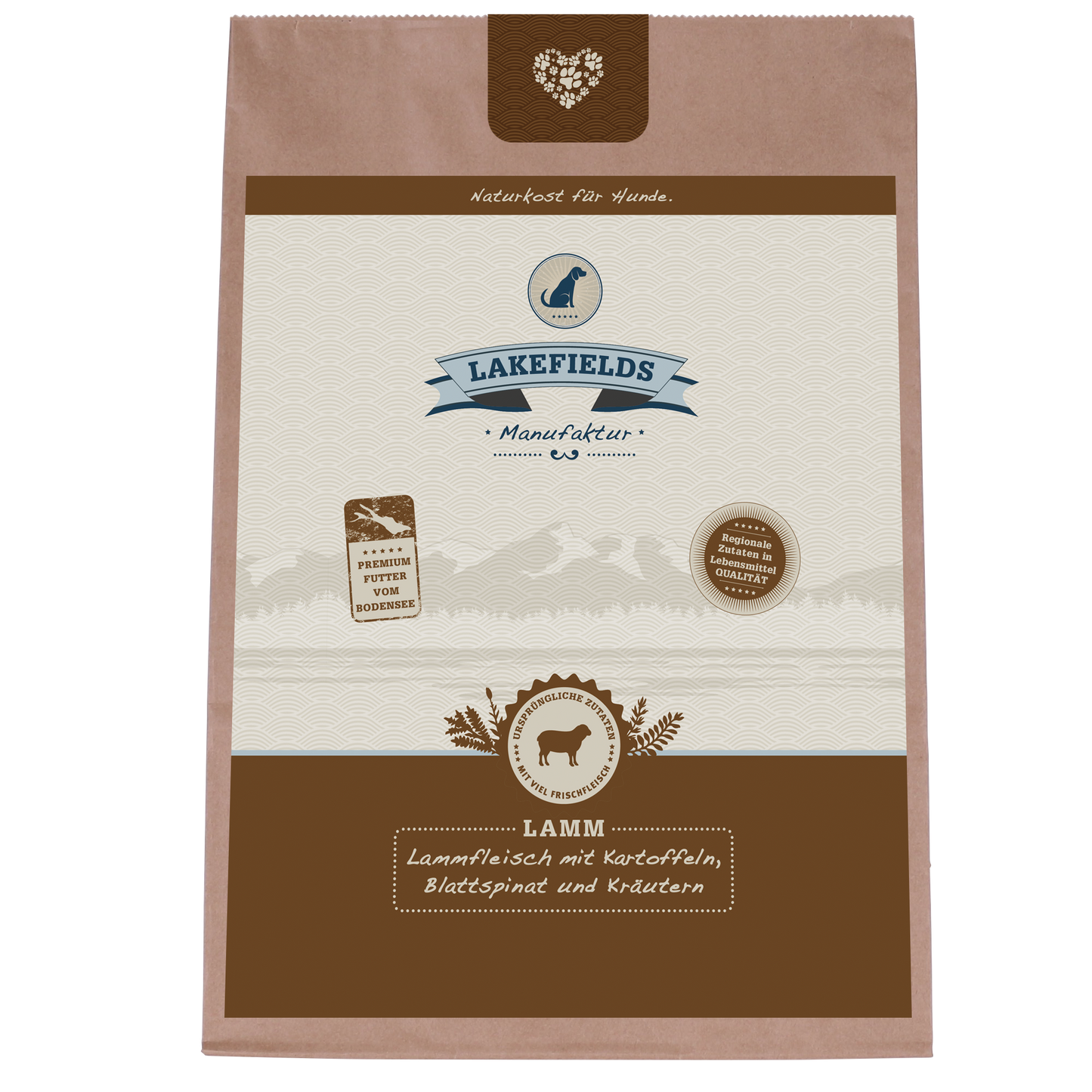 Trockenfleisch-Menü Lamm für ausgewachsene Hunde