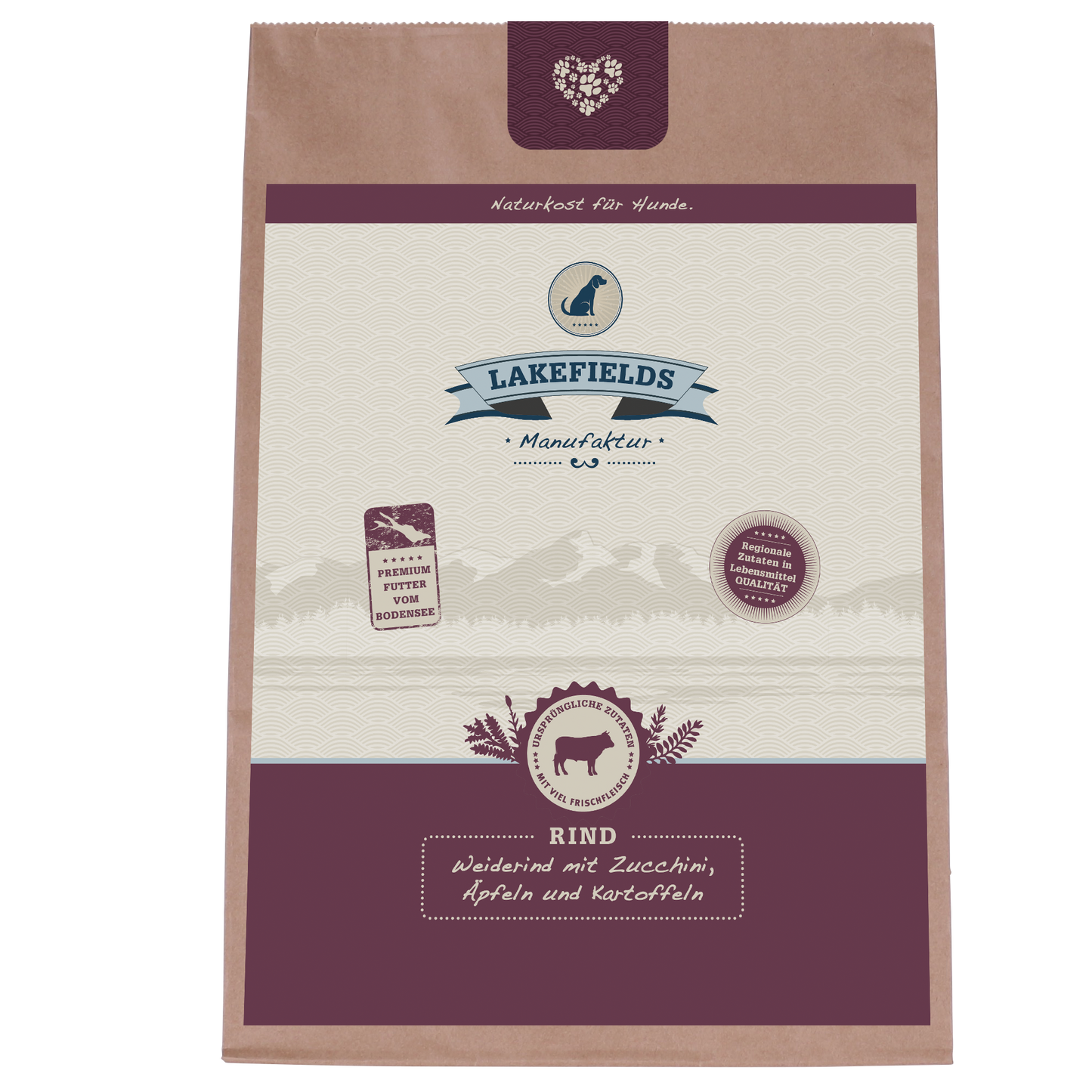 Trockenfleisch-Menü Rind für ausgewachsene Hunde