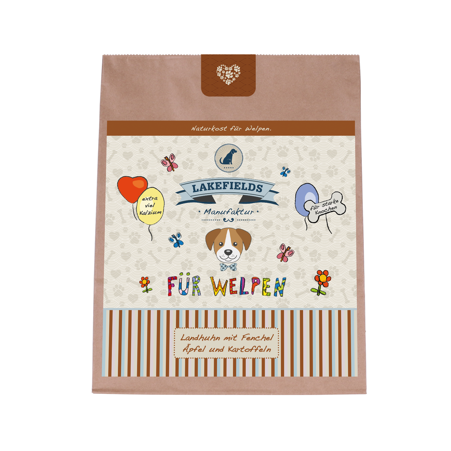 Trockenfleisch-Menü Huhn für Welpen