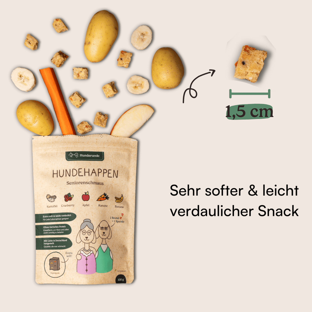 Hundehappen Seniorenschmaus