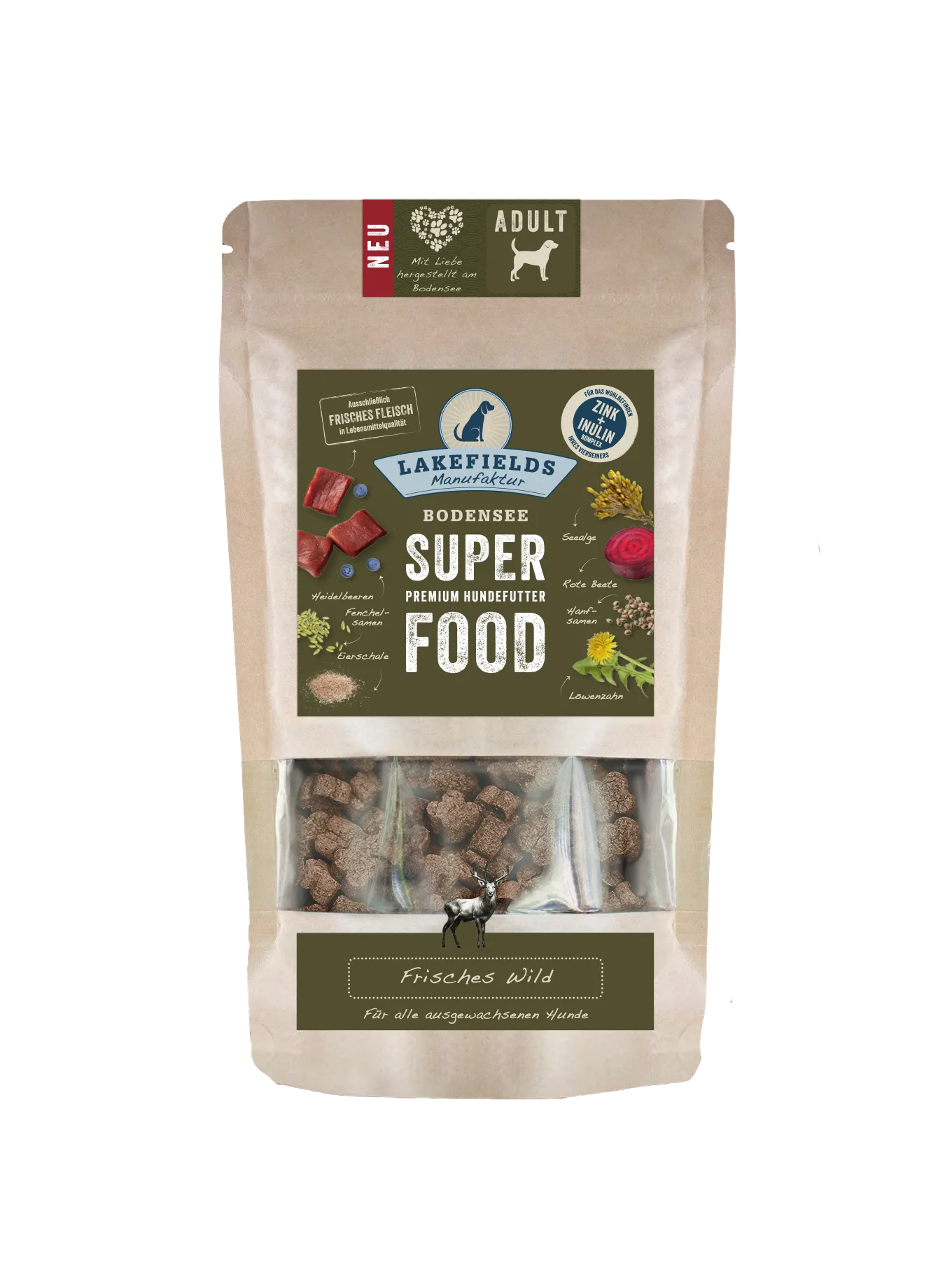 SUPERFOOD Premium Hundefutter Wild Komplettmenü