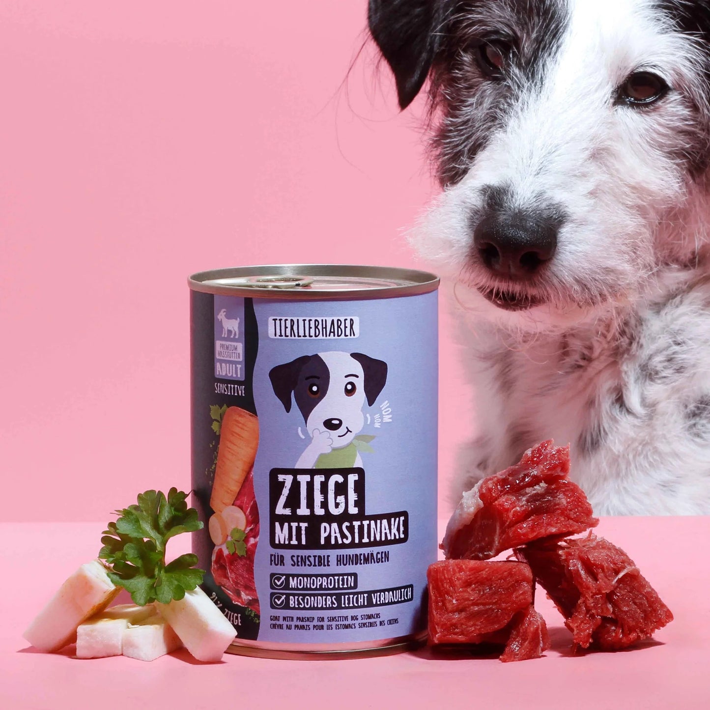 Nassfutter Ziege mit Pastinake - 400g
