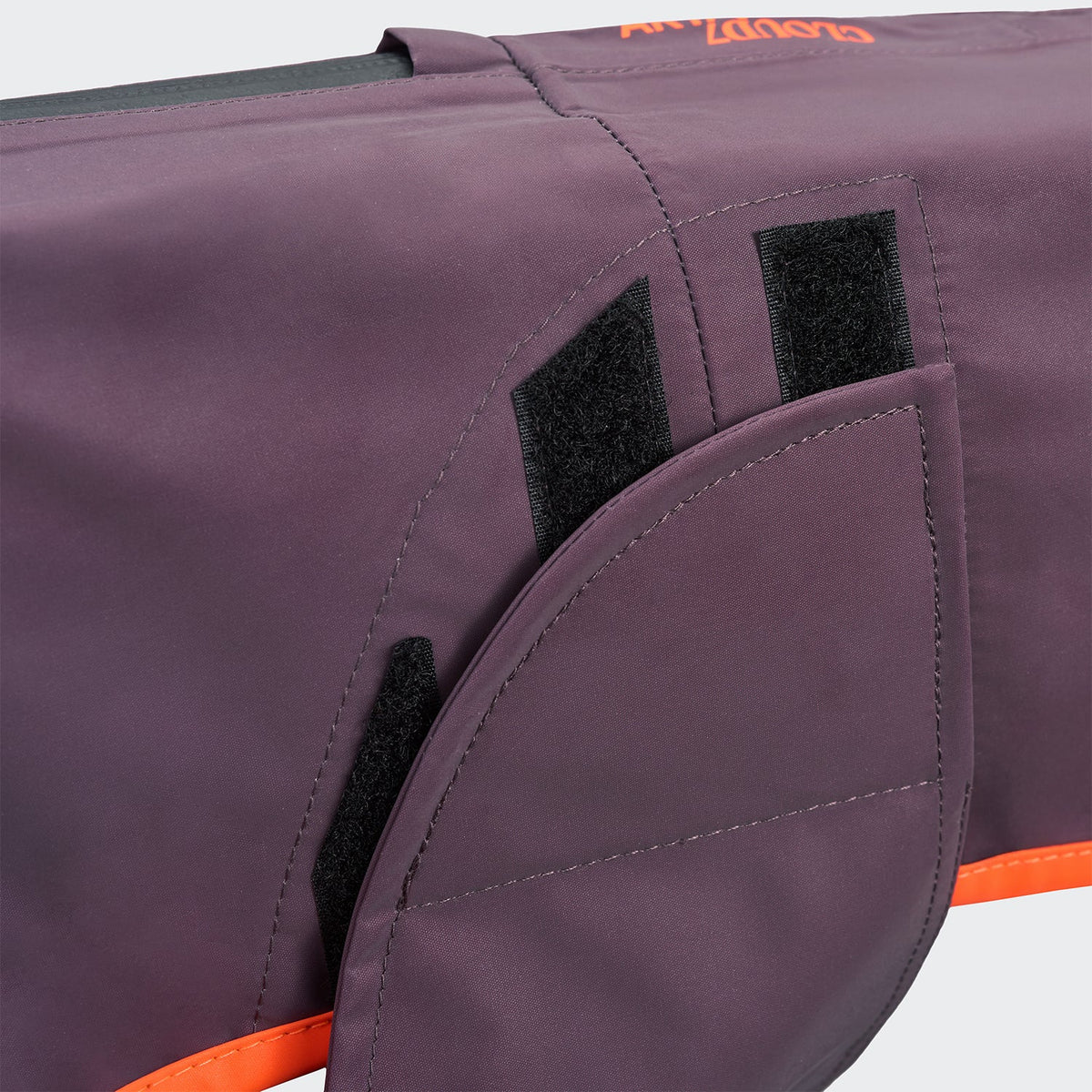 Hunderegenmantel Dackel AKTIV Aubergine/Orange