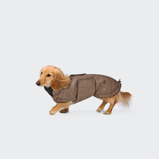 Hundemantel Dackel Brooklyn Hahnentritt