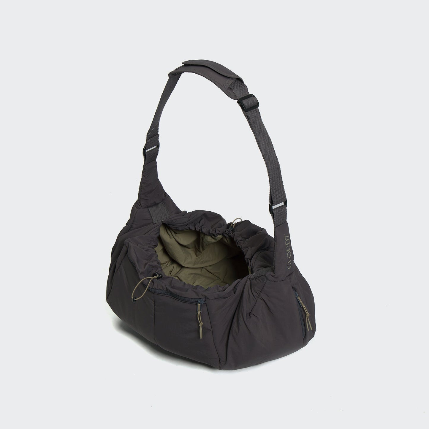 Hundeumhängetasche LTTL Puffer Dark Grey/Khaki