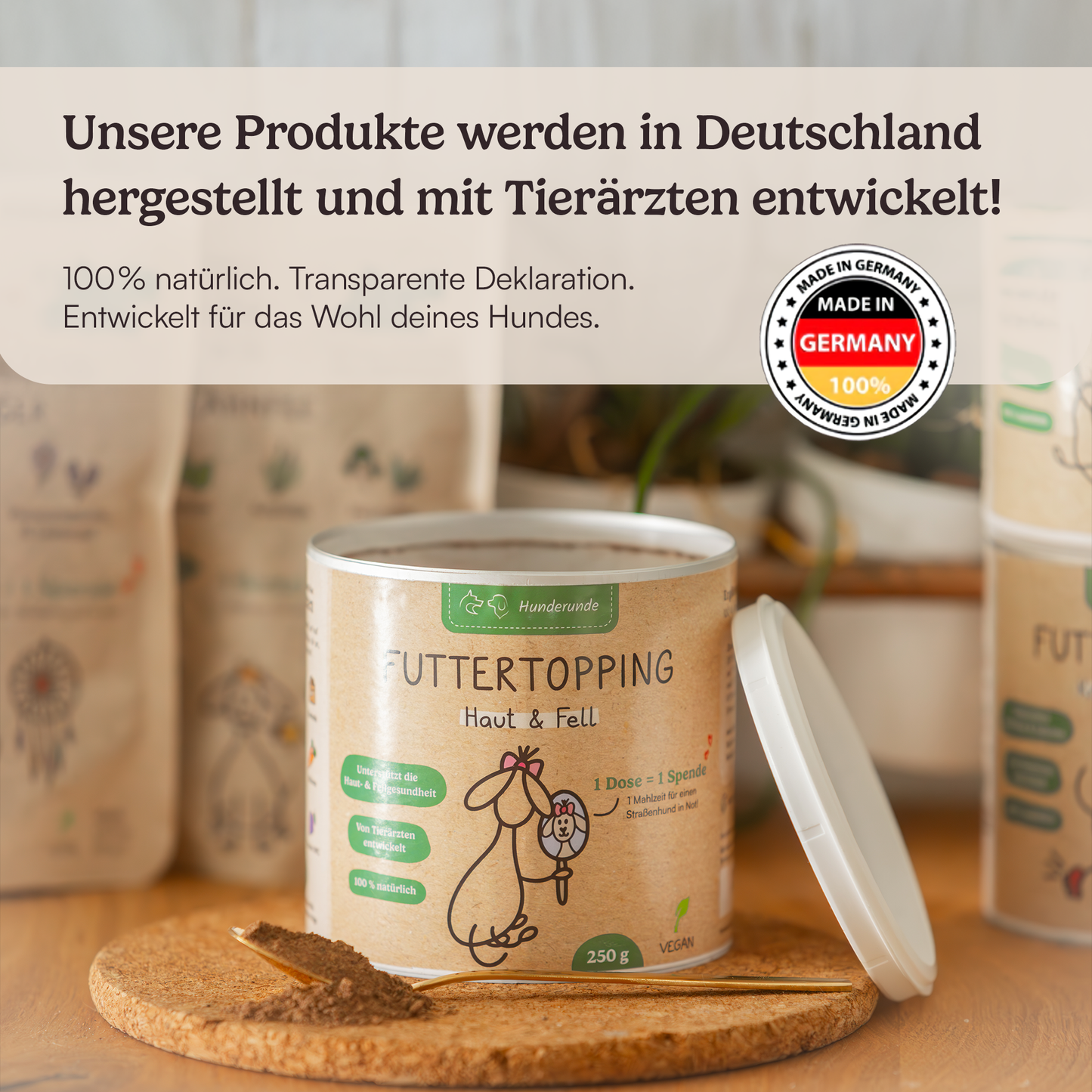 Futtertopping Haut & Fell