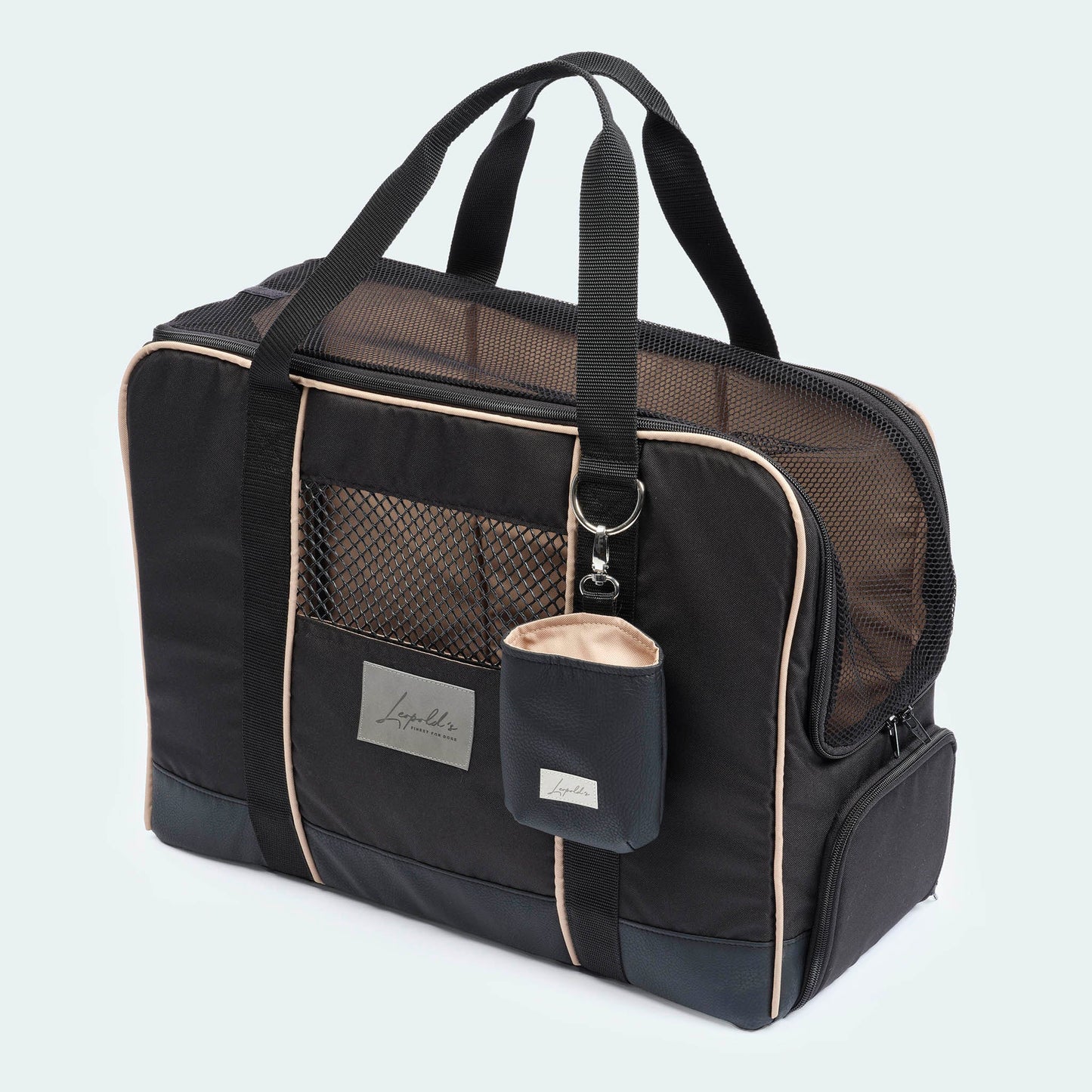Flugtasche für Dackel und kleine Hunde mit orthopädischer Matratze