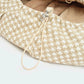 Welpentragetasche Hahnentrittmuster beige