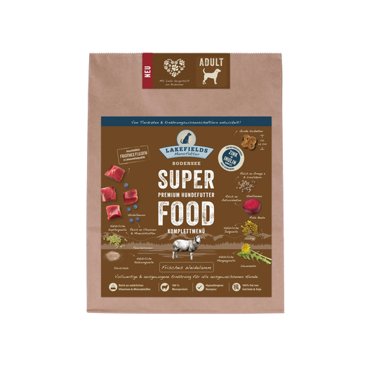 SUPERFOOD Weidelamm für ausgewachsene Hunde